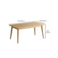 Modern Rubber Wood Dining Table 4 Legs Table for Dining Room