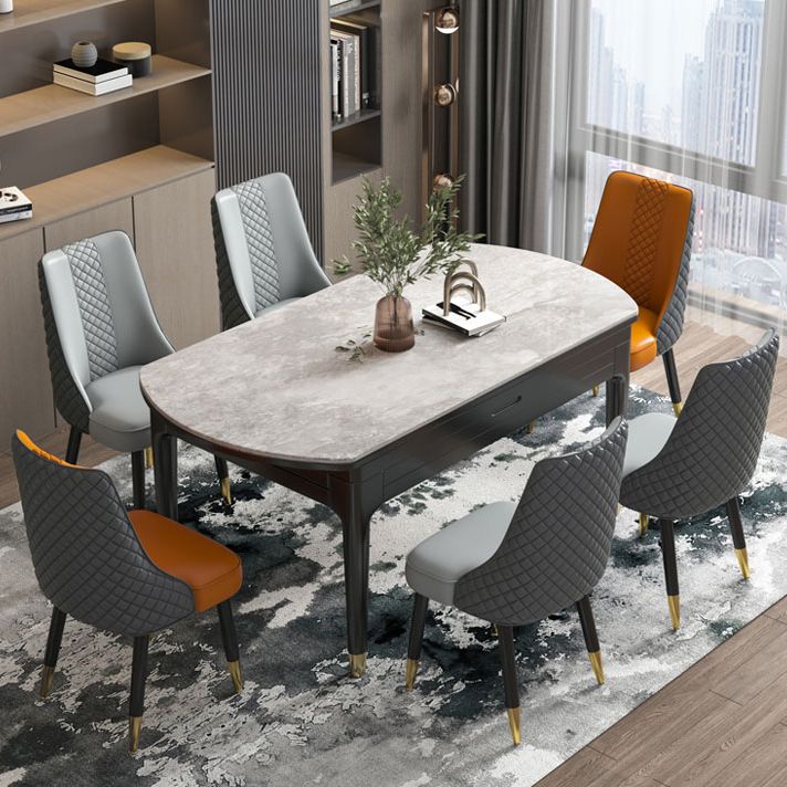 工業スタイルのダイニングチェアフェイクレザーキッチンの椅子と木製の脚