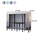 Black Steel Frame Wardrobe Contemporary Folding Wardrobe Armoire Clearhalo 'Armoires & Wardrobes' 'armoires_wardrobes' 'Bedroom Furniture' 'furn' 'furn_armoires_wardrobes' 'Furniture' 1200x1200_8e878a40-817a-49e5-ba26-dbbc44a6ec9d