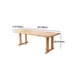 Wood Dining Table Traditional Luxury Rectangle Dining Table with Sled Base Clearhalo 'Dining Tables & Seating' 'Dining Tables' 'dining_table' 'Furniture' 'furniture_dining_table' 'Kitchen & Dining Furniture' 'kitchen' 'kitchen_dining_table' 1200x1200_8e891116-4829-4168-8d9a-5c0b11e8618f