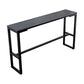 Contemporary Bar Dining Table Indoor Rectangle Bar Table with Iron Base Clearhalo 'Bar Furniture' 'Bar Tables' 'bar_tables' 'Furniture' 'furniture_bar_tables' 'Kitchen & Dining Furniture' 'kitchen&dining_furn' 'kitchen' 1200x1200_8e898f82-4257-467e-b493-c9d85f42c890