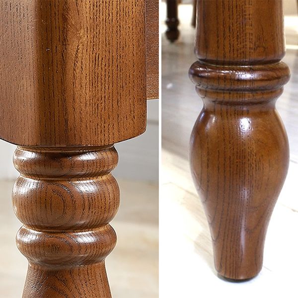 Set da pranzo in legno massiccio 1/5/7 con sedie pieghevoli e sedie in pelle