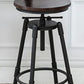 Moderno de estilo redondo Round Barstool Taburete de mostrador de madera con patas de madera