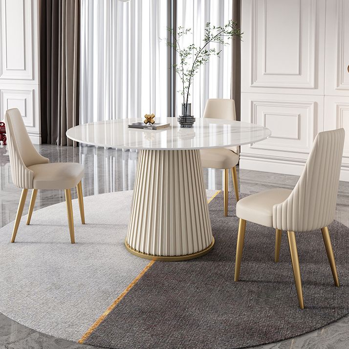 1/2/4/7 Pcs White Dining Table Set with Sintered Stone Top Table Furniture Set Clearhalo 'Dining Room Sets' 'Dining Tables & Seating' 'dining_room_set' 'furn' 'furn_dining_room_set' 'Furniture' 'furniture_dining_room_set' 'Kitchen & Dining Furniture' 1200x1200_8e8bdade-7b92-4dfd-b5e5-f4387fb26bcb