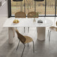 Modern Irregular Shape Table Sintered Stone Top Table with 3 Legs Clearhalo 'Dining Tables & Seating' 'Dining Tables' 'dining_table' 'furn' 'furn_dining_table' 'Furniture' 'Kitchen & Dining Furniture' 1200x1200_8e90b49c-37c5-4dbc-8bd1-73f003553bdc
