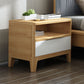 Bois de nuit de lit de nuit moderne en bois massif des jambes de rangement inclus la table de nuit