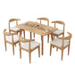Mesa de comedor de madera maciza Mesa de comedor rectangular para cocina