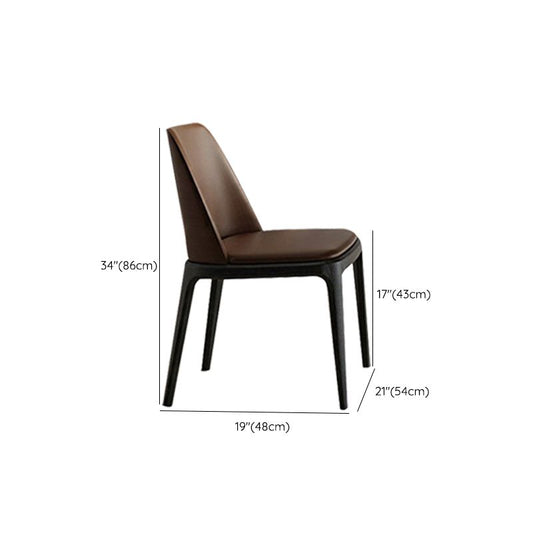 Contemporary Kitchen Dining Chairs Upholstered Chairs with Solid Wood Base