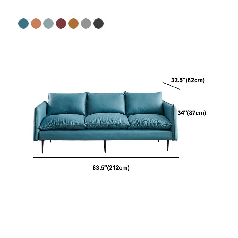 Faux Leather Storage Stationary Living Room Square Arm Standard Sofa Clearhalo 'furn' 'furn_sofas' 'Furniture' 'furniture_sofas' 'Living Room Furniture' 'Sofa' 'sofas' 1200x1200_8e992c9e-6069-4ce8-bd90-0e8712bcd95f