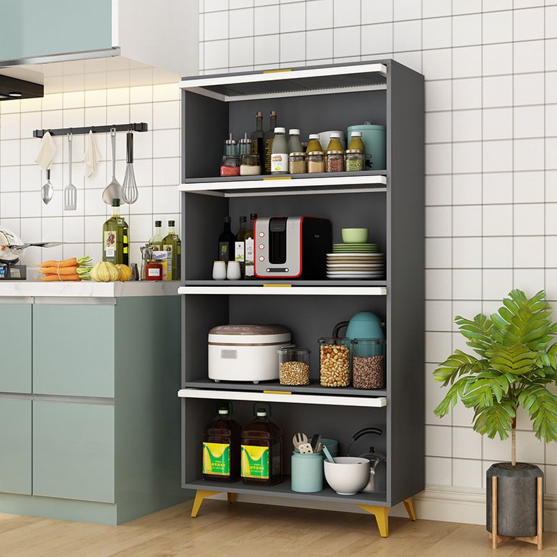 Sideboard in legno ingegnerizzato in stile glam Sideboard in vetro in vetro per soggiorno