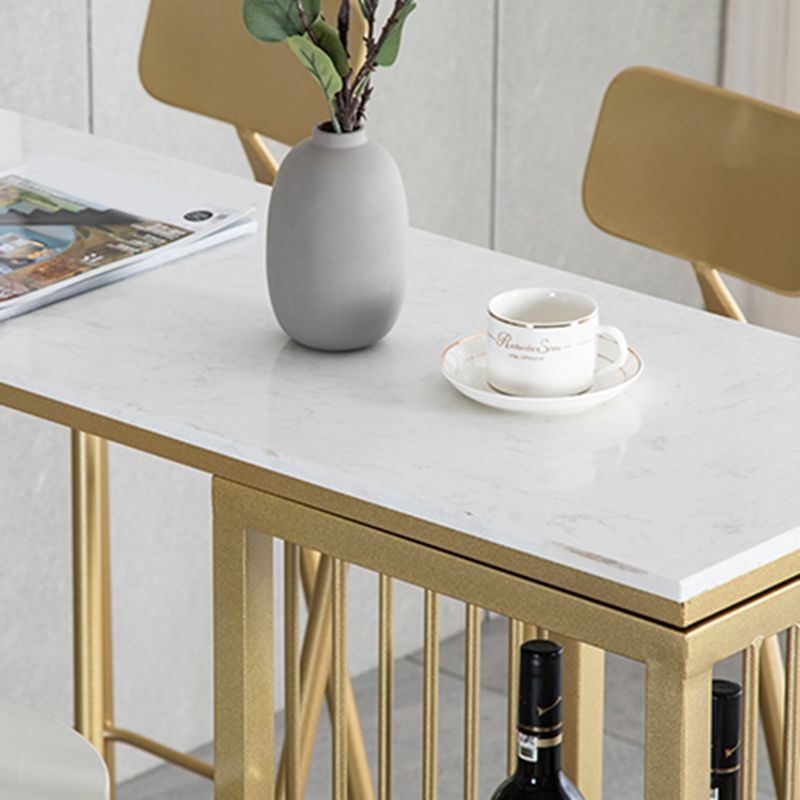 Rectangular Bar Table Set Glam 1/2/3/5 Pieces Bar Table and Stools for Dining Room Clearhalo 'Bar Furniture' 'furn' 'furn_home_bar_bar_sets' 'Furniture' 'Home Bars & Bar Sets' 'home_bar_bar_sets' 'Kitchen & Dining Furniture' 1200x1200_8e9b102e-c31f-48b4-a4b6-189279a3684d