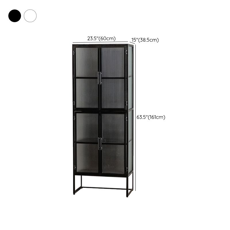 Puerto de vidrio de mesa de buffet de metal de estilo moderno para sala de estar