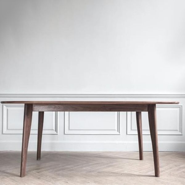 Simple Style Dining Table Solid Wood Oval 4 Legs Base Table for Kitchen and Home Clearhalo ' dining_table' 'Dining Tables & Seating' 'Dining Tables' 'furn' 'furn_dining_table' 'Furniture' 'furniture_dining_table' 'Kitchen & Dining Furniture' 'kitchen&dining_furn' 'kitchen' 'kitchen_dining_table' 1200x1200_8ea097c7-e87d-4a33-9c35-ad53981cb640