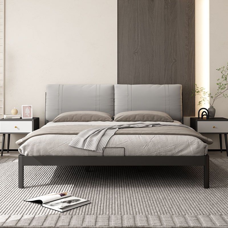 Modern Wire-Grid Metal Bed 78.74" L Bed Frame with Headboard Clearhalo 'Bedroom Furniture' 'Beds' 'furn' 'furn_beds' 'Furniture' 1200x1200_8ea1edc7-da27-4d05-bb36-367d9ecf2764