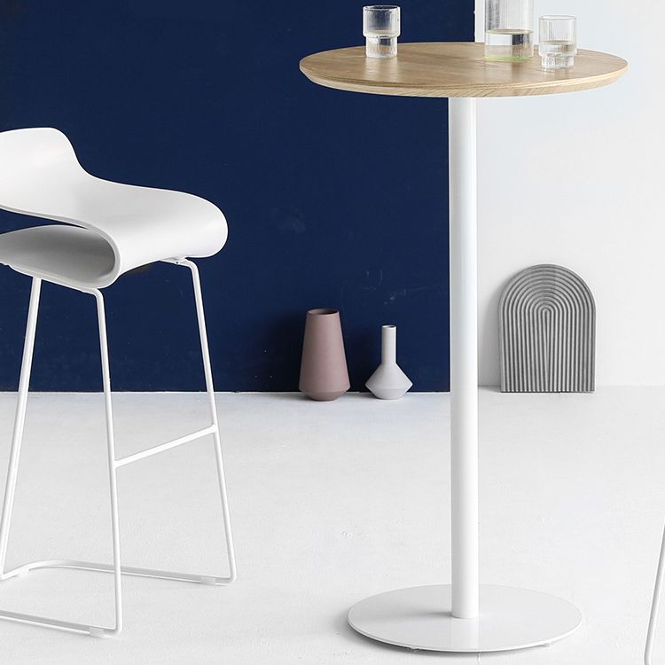Industrial Round Bar Counter Table Dining Counter Table for Restaurant Clearhalo 'Bar Furniture' 'Bar Tables' 'bar_tables' 'furn' 'furn_bar_tables' 'Furniture' 'furniture_bar_tables' 'Kitchen & Dining Furniture' 1200x1200_8ea3504b-28c7-4853-ab0d-57420021825b