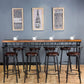 Rectangle Wood Top Counter Table Industrial 42-inch Metal 4 Legs Table for Dining Room Clearhalo 'Bar Furniture' 'Bar Tables' 'bar_tables' 'furn' 'furn_bar_tables' 'Furniture' 'furniture_bar_tables' 'Kitchen & Dining Furniture' 1200x1200_8ea42701-994a-46fe-a406-fc6e8c6c65dd