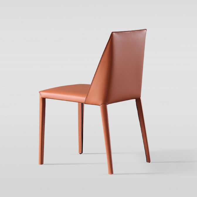 Minimalist Armless Solid Back Chair for Home Use Leather Dining Side Chair Clearhalo 'Dining Chairs' 'Dining Tables & Seating' 'dining_chair' 'furn' 'furn_dining_chair' 'Furniture' 'furniture_dining_chair' 'Kitchen & Dining Furniture' 1200x1200_8ea42ce2-64fc-4e7c-a929-8da7fc5812de