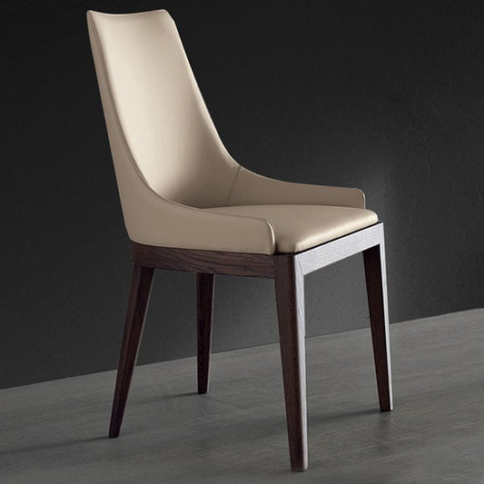 Faux Leather y Solid Wood Cining and Accent Sillas para comedor