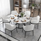 Round Marble Top Dining Table in White Traditional Luxury Dining Table Clearhalo 'Dining Tables & Seating' 'Dining Tables' 'dining_table' 'furn' 'furn_dining_table' 'Furniture' 'furniture_dining_table' 'Kitchen & Dining Furniture' 1200x1200_8ea58a02-c4d8-4ea6-8d87-9bc87b7cdcf5
