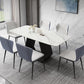 Modern Sintered Stone Top Dining Set Rectangular 1/4/5/7 Pieces Dining Room Table Set Clearhalo 'Dining Room Sets' 'Dining Tables & Seating' 'dining_room_set' 'furn' 'furn_dining_room_set' 'Furniture' 'Kitchen & Dining Furniture' 1200x1200_8ea61dcb-2825-437a-ab38-e831969ec85c