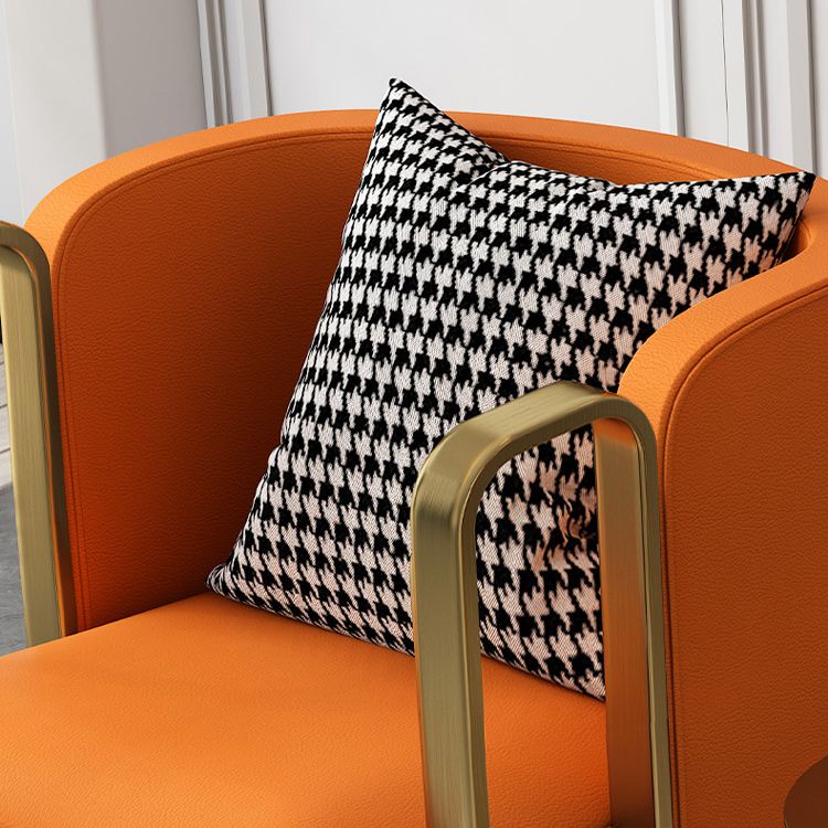 Glam Square Arms Armchair Solid Color Arms Included Armchair for Living Room Clearhalo 'Accent Chairs' 'accent_chairs' 'Chairs & Seating' 'furn' 'furn_accent_chairs' 'Furniture' 'Living Room Furniture' 1200x1200_8ea7bcc2-3182-43d3-9b55-b4aaf1912e4f