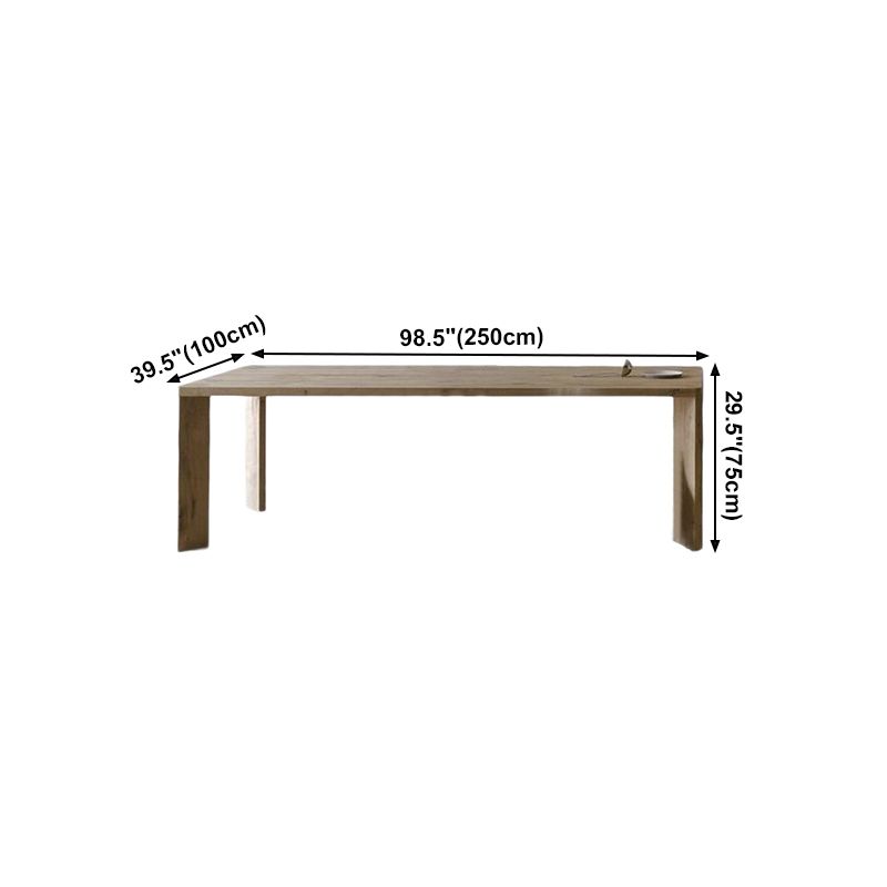 Solid Wood Contemporary Rectangle Table Wood Top Dining Table with 4 Legs Clearhalo ' dining_table' 'Dining Tables & Seating' 'Dining Tables' 'furn' 'furn_dining_table' 'Furniture' 'furniture_dining_table' 'Kitchen & Dining Furniture' 'kitchen&dining_furn' 'kitchen' 'kitchen_dining_table' 1200x1200_8ea95ffe-034b-49b4-b8b0-22472ae167ba