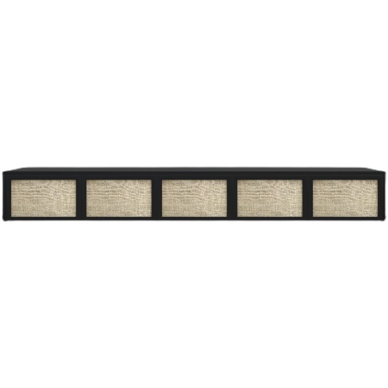 Nordic Solid Wood Wall-Mounted TV Cabinet Living Room Cotton-Linen TV Stand Clearhalo 'furn' 'furn_tv_stands_entertainment_centers' 'Furniture' 'Living Room Furniture' 'TV Stands & Entertainment Centers' 'TV Stands & Media Storage Furniture' 'tv_stands_entertainment_centers' 1200x1200_8eadbe74-5e19-4d9c-9675-364dc99c6696