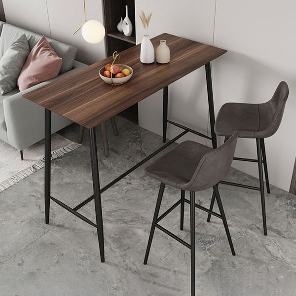 Contemporary Bar Counter Table Rectangle Sintered Stone Table for Kitchen Clearhalo 'Bar Furniture' 'Bar Tables' 'bar_tables' 'Furniture' 'furniture_bar_tables' 'Kitchen & Dining Furniture' 1200x1200_8eadecce-918c-4573-b834-85620fbe2816