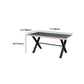 Moderne rechthoek 1/2/3/5 stuks Dinette set indoor trent eettafel in grijs