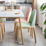 Modern Wood Dining Room Chair Upholstered Armless Dining Chairs for Home Use Clearhalo ' kitchen&dining_furn' 'Dining Chairs' 'Dining Tables & Seating' 'dining_chair' 'furn' 'furn_dining_chair' 'Furniture' 'furniture_dining_chair' 'Kitchen & Dining Furniture' 'kitchen' 1200x1200_8eb34023-a685-4c05-a31f-910f18862d93