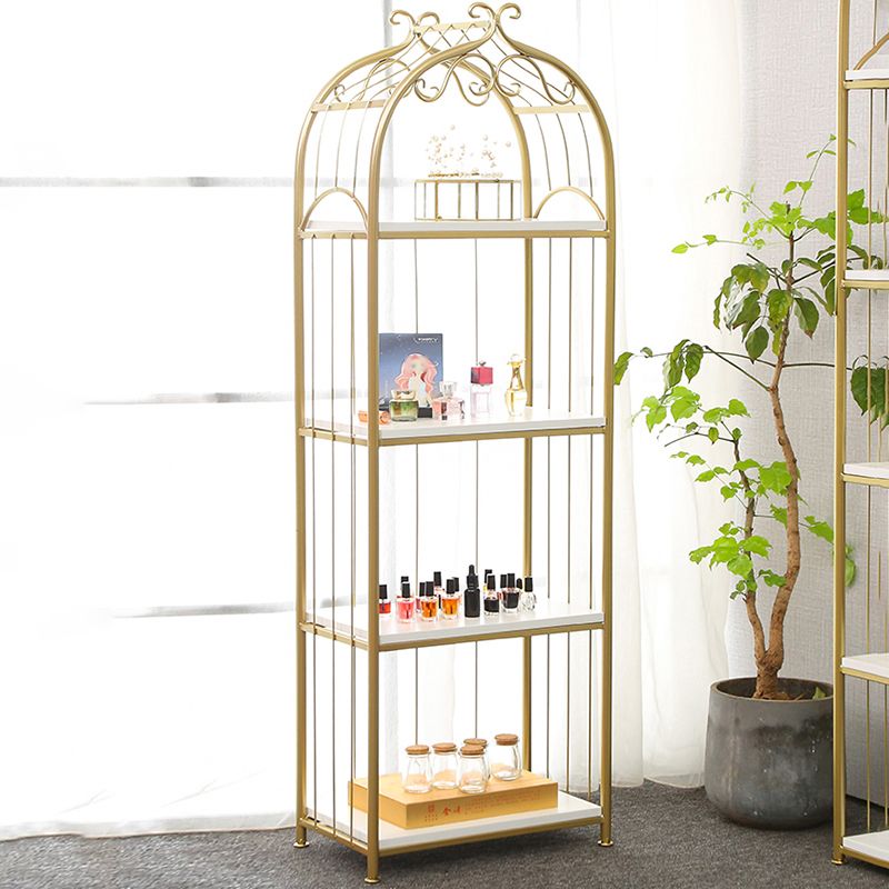 Glam Style Gold Bookshelf Metal Open Shelf Bookcase for Home Clearhalo 'Bookcases' 'furn' 'furn_bookcases' 'Furniture' 'furniture_bookcases' 'Office Furniture' 1200x1200_8eb363b0-dd7d-4ad0-8ab0-1072beabadec