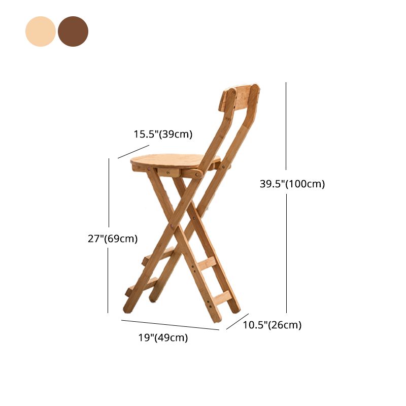 Nordic Style Armless Wood Barstools Folding Counter Stools for Dinning Room Clearhalo 'Bar Furniture' 'Bar Stools' 'bar_stools' 'furn' 'furn_bar_stools' 'furniture_bar_stools' 'Kitchen & Dining Furniture' 'kitchen&dining_furn' 'kitchen' 'kitchen_furn' Furniture' 1200x1200_8eb49cce-339d-4854-922b-b1a1ff04027b