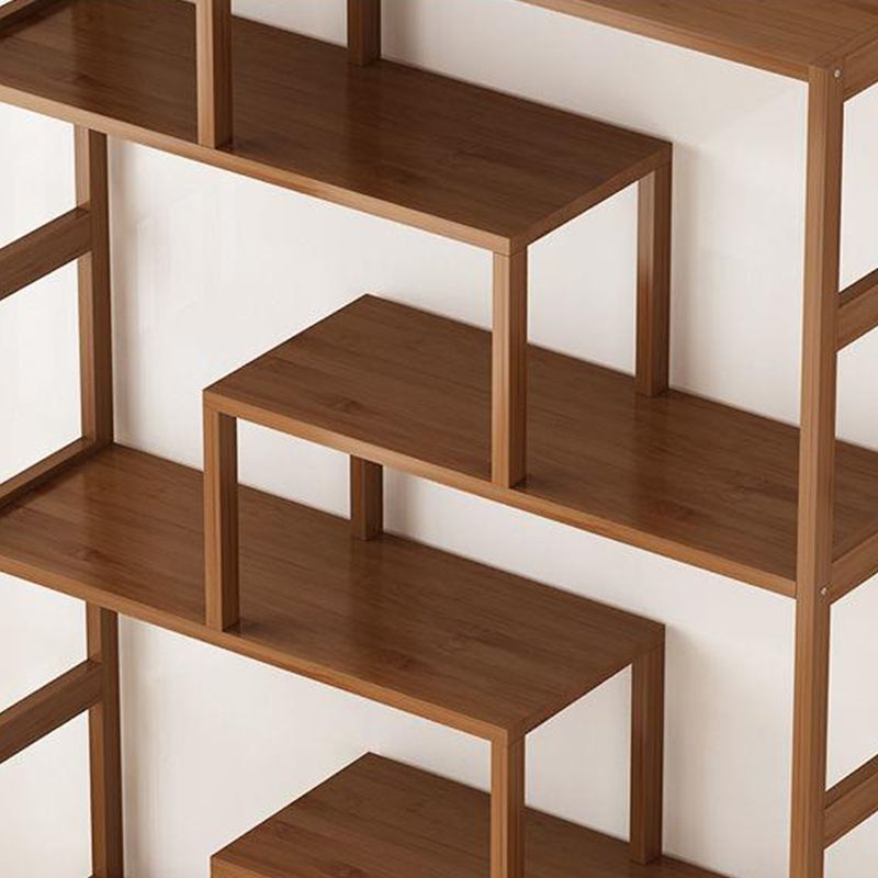 Estantería estándar de estilo contemporáneo de estilo de bambú sólido para la sala de estudio