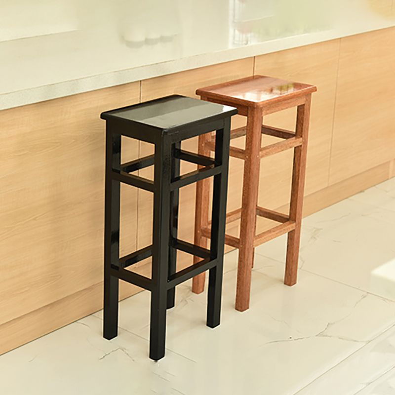 Modern Armless Stackable Counter Stool Wood Study Bar Stool with Wooden Seat and Pedal Clearhalo 'Bar Furniture' 'Bar Stools' 'bar_stools' 'furn' 'furn_bar_stools' 'furniture_bar_stools' 'Kitchen & Dining Furniture' 'kitchen&dining_furn' 'kitchen' 'kitchen_furn' Furniture' 1200x1200_8eb76214-c3f4-4a2f-a3a4-5124aafefcfc