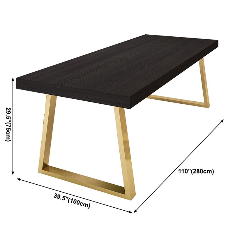 Rectangle Sled Base Home Furniture Solid Wood Dining Room Collection for Dining Room Clearhalo ' dining_table' 'Dining Tables & Seating' 'Dining Tables' 'furn' 'furn_dining_table' 'Furniture' 'furniture_dining_table' 'Kitchen & Dining Furniture' 'kitchen&dining_furn' 'kitchen' 'kitchen_dining_table' 1200x1200_8eb9b82e-c027-4334-99cd-a5dcba9ec5f2