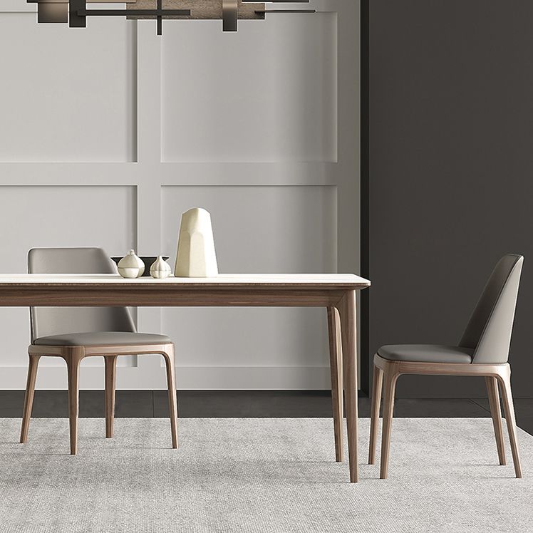 Medieval Modern Sintered Stone Table Rectangle Table with 4 Wooden Legs Clearhalo ' dining_table' 'Dining Tables & Seating' 'Dining Tables' 'furn' 'furn_dining_table' 'Furniture' 'furniture_dining_table' 'Kitchen & Dining Furniture' 'kitchen&dining_furn' 'kitchen' 'kitchen_dining_table' 1200x1200_8eb9be24-cef5-4c14-84c2-083b1c60109f
