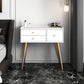 Contemporary Vanity Dressing Table 3 Drawer 30.7" Tall Makeup Vanity Desk Table Clearhalo 'Bedroom Furniture' 'furn' 'furn_makeup_vanities' 'Furniture' 'Makeup Vanities' 'makeup_vanities' 1200x1200_8eba8403-461b-4575-ad5d-54b05469f779