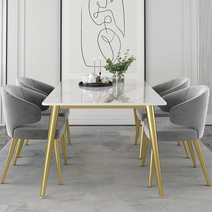 1/2/5/7 Pcs Metal Scandinavian Dining Room Set with Rectangle Table Dinette Set Clearhalo 'Dining Room Sets' 'Dining Tables & Seating' 'dining_room_set' 'Furniture' 'furniture_dining_room_set' 'Kitchen & Dining Furniture' 'kitchen&dining_furn' 'kitchen' 1200x1200_8ebc4b0d-4a1f-4d03-9d97-a7195b01ccfa