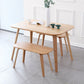 Solid Wood Dining Room Table Contemporary Natural Dining Site Table