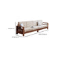 Storage No Distressing Tight Seat Square Arm Wood Solid Color Sofa