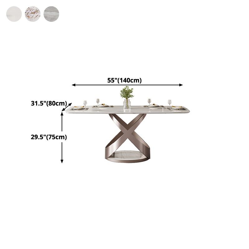 Traditional Luxury Dining Table Rectangle Sintered Stone Table for Living Room Clearhalo ' dining_table' 'Dining Tables & Seating' 'Dining Tables' 'furn' 'furn_dining_table' 'Furniture' 'furniture_dining_table' 'Kitchen & Dining Furniture' 'kitchen&dining_furn' 'kitchen' 'kitchen_dining_table' 1200x1200_8ebdd95f-5d70-4180-bea0-b2e26dbe7a47