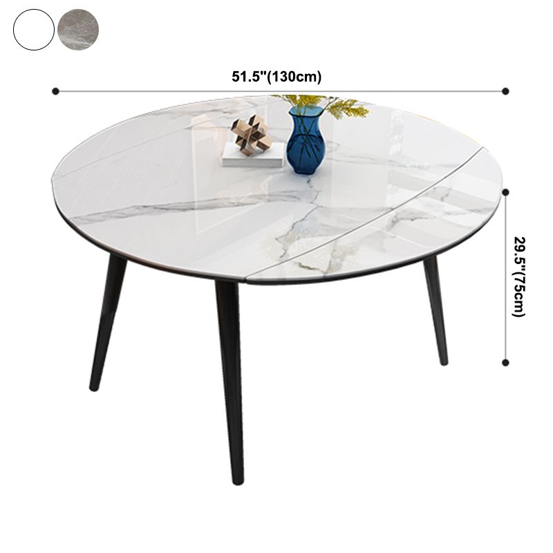Contemporary Style Furniture 4-foot Round Dining Site Table with Drop Leaf Clearhalo ' dining_table' 'Dining Tables & Seating' 'Dining Tables' 'furn' 'furn_dining_table' 'Furniture' 'furniture_dining_table' 'Kitchen & Dining Furniture' 'kitchen&dining_furn' 'kitchen' 'kitchen_dining_table' 1200x1200_8ec0cf88-78e8-40d2-ad8a-9c22d588b938