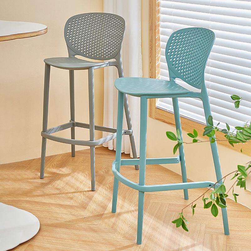 Scandinavian Matte Finish Milk Tea Shop Stool Plastic Footrest Barstool Clearhalo 'Bar Furniture' 'Bar Stools' 'bar_stools' 'furn' 'furn_bar_stools' 'Furniture' 'furniture_bar_stools' 'Kitchen & Dining Furniture' 1200x1200_8ec1a25f-c8ad-4acf-abdd-55a56ddad496
