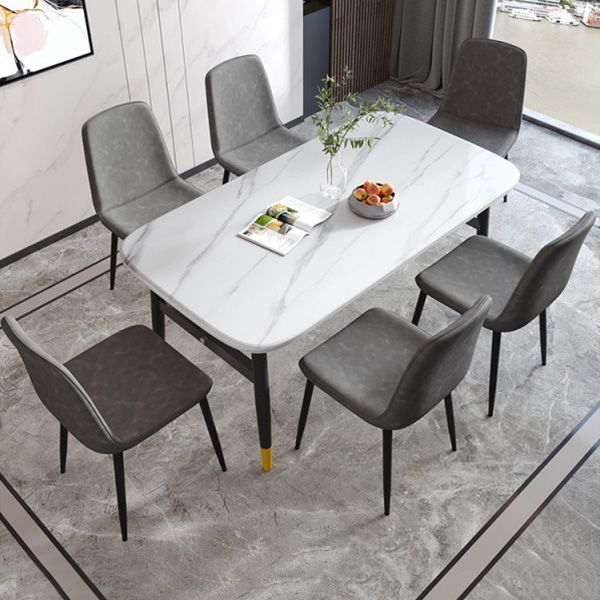 Metal Modern Contemporary Kitchen Chair Dining Room Side Parsons Chair Clearhalo 'Dining Chairs' 'Dining Tables & Seating' 'dining_chair' 'Furniture' 'furniture_dining_chair' 'Kitchen & Dining Furniture' 1200x1200_8ec1ab5b-606b-4349-8b90-66b53e1bb8f4