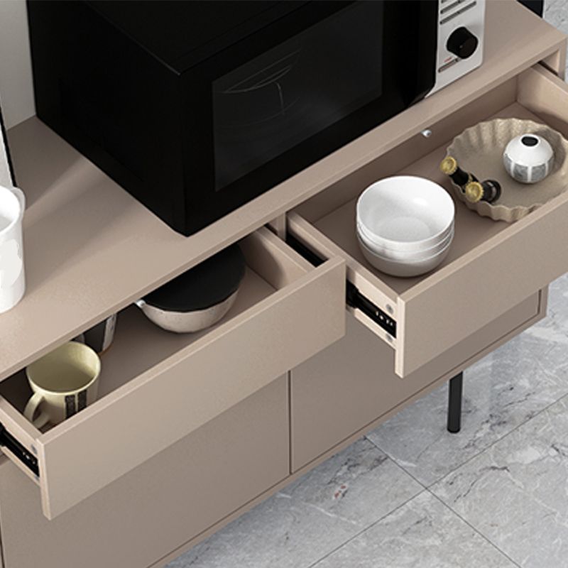 Wooden Rectangle Sideboard Modern Home Sideboard Cabinet with Drawers and Door Clearhalo 'buffet_sideboard' 'Buffets & Sideboards' 'furn' 'furn_buffet_sideboard' 'Furniture' 'Kitchen & Dining Furniture' 1200x1200_8ec2b4b7-b68b-4caf-958f-4e4c22915465