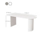 Contemporary Sintered Stone Dining Table Metal Base Dining Table for Home Use