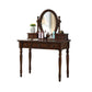55.1"height Brown/ White Wood Makeup Vanity with Drawers and Mirror Clearhalo 'Bedroom Furniture' 'furn' 'furn_makeup_vanities' 'Furniture' 'Makeup Vanities' 'makeup_vanities' 1200x1200_8ec36970-9045-4fc2-80ca-ea9f2984b278