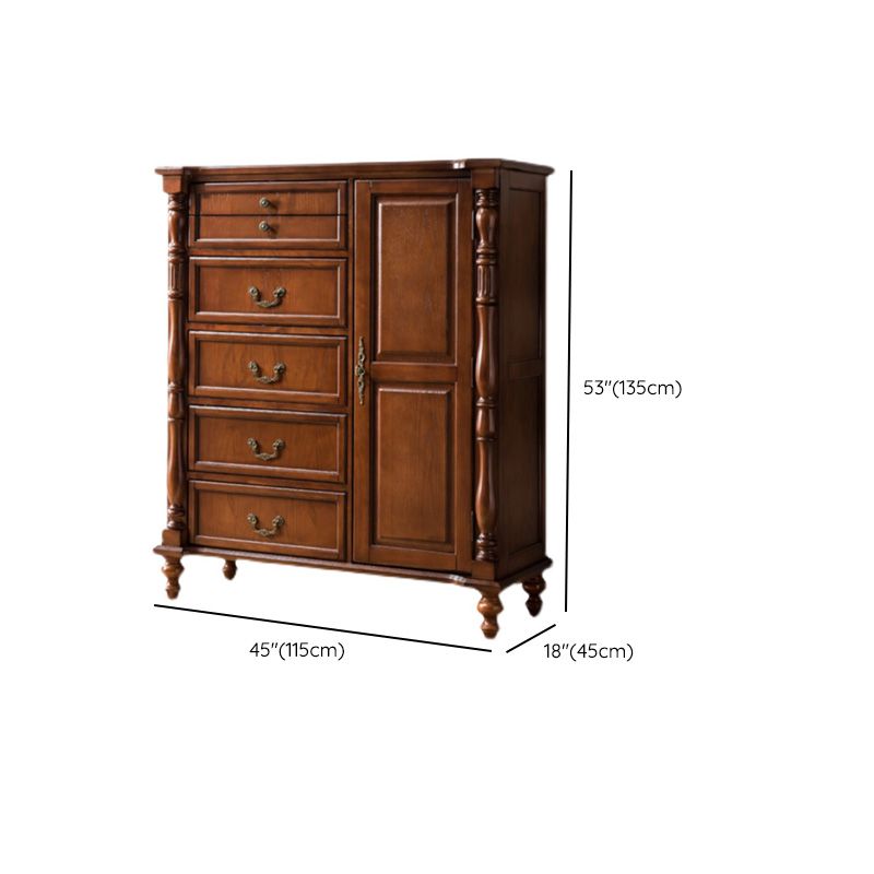 Mid-Century Modern Cabinet/Chest with Drawers and Legs in Solid Wood Clearhalo 'Cabinets & Chests' 'cabinets_chests' 'furn' 'furn_cabinets_chests' 'Furniture' 'Living Room Furniture' 1200x1200_8ec37926-14c4-4926-a304-0f7e250a39e2