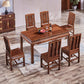 Traditional Style Solid Wood Dining Set with Fixed Rectangle Shape Table and 4 Legs Base Clearhalo 'Dining Room Sets' 'Dining Tables & Seating' 'dining_room_set' 'furn' 'furn_dining_room_set' 'Furniture' 'furniture_dining_room_set' 'Kitchen & Dining Furniture' 'kitchen&dining_furn' 'kitchen' 1200x1200_8ec4be22-cd93-40d6-9e35-faa0e008549d