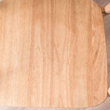 Eigentijdse keuken eetstoel stoel open rug rubberwood stoel